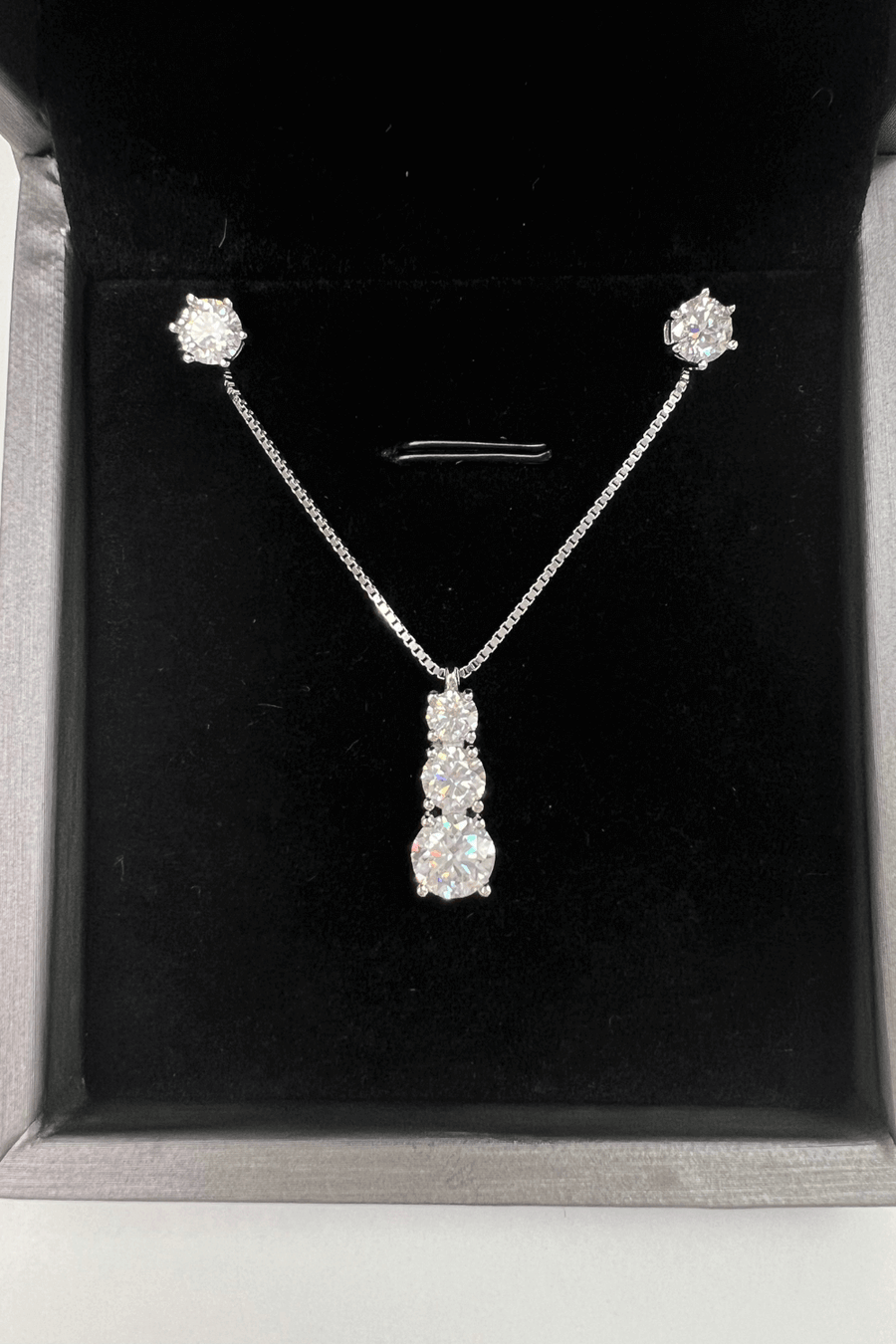 1# BEST Diamond Necklace Earrings Jewelry Bundle Set Gift for Women | #1 Best Most Top Trendy Trending  Diamond Necklace, Earrings Jewelry Gift for Women, Mother, Wife, Daughter, Ladies | MASON New York