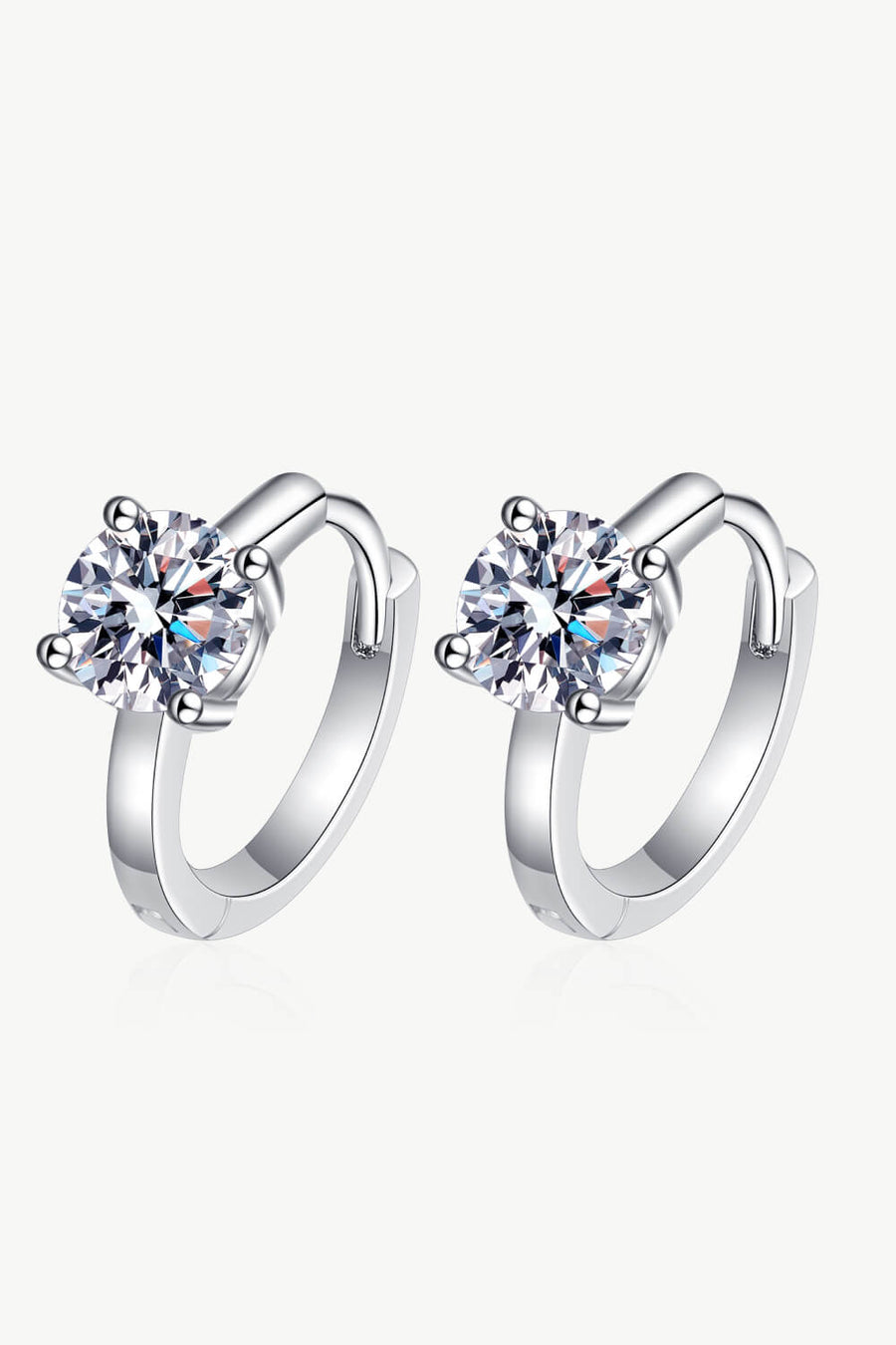 1# BEST Diamond Hoop Earrings Jewelry Gifts for Women | #1 Best Most Top Trendy Trending 1 Carat Diamond Huggie Earrings Gift for Women, Ladies | MASON New York