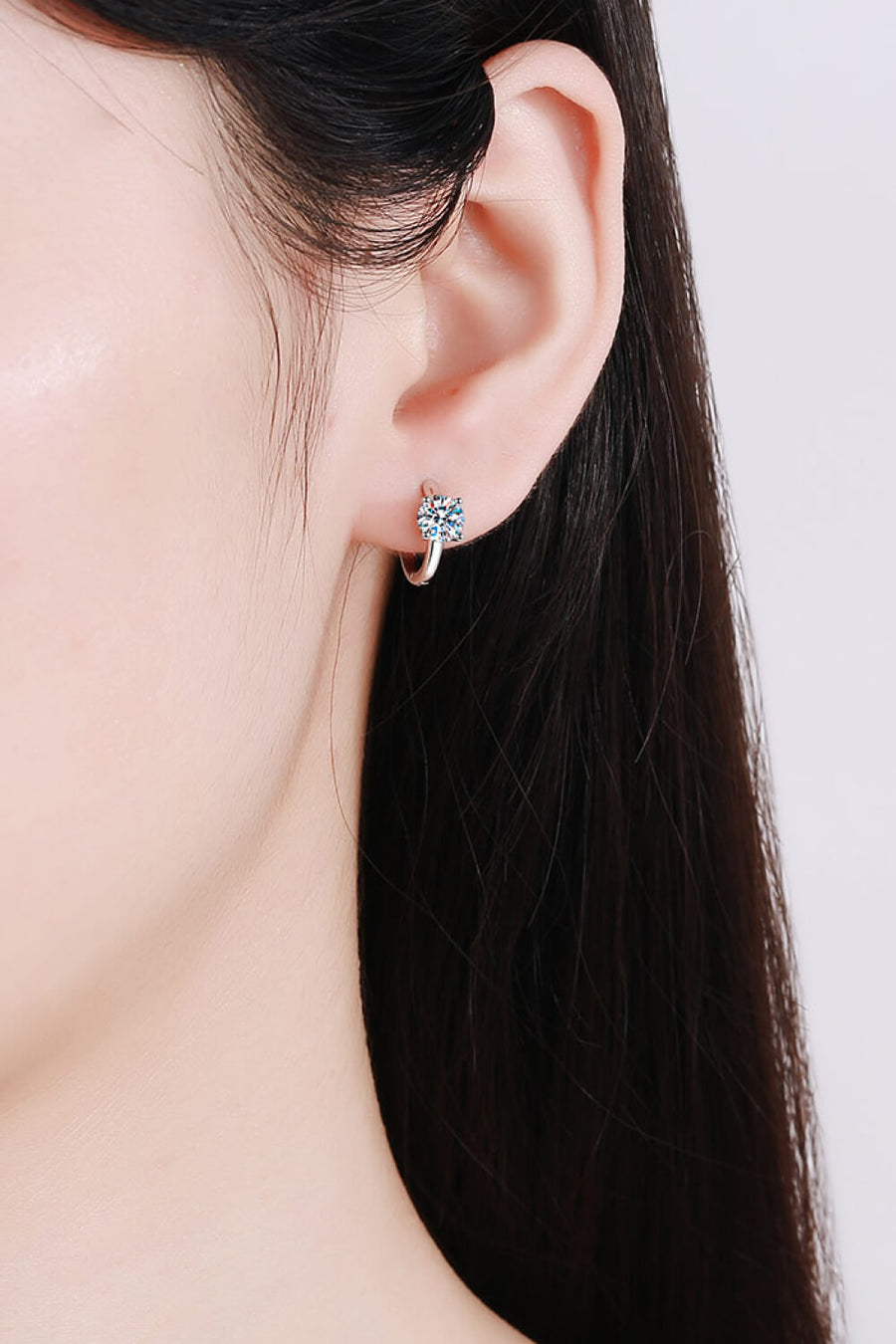 1# BEST Diamond Hoop Earrings Jewelry Gifts for Women | #1 Best Most Top Trendy Trending 1 Carat Diamond Huggie Earrings Gift for Women, Ladies | MASON New York
