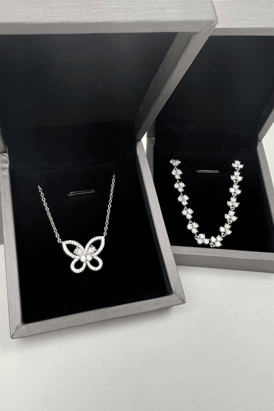 Best Diamond Jewelry Bundle Set Gift | Best Butterfly Diamond Necklace, Bracelet Jewelry Gift for Women, Mother, Wife, Daughter | MASON New York