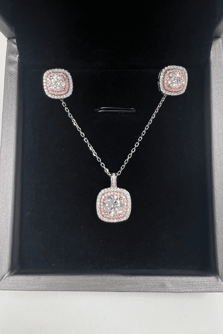 Best Diamond Jewelry Bundle Set Gift | Best Geometric Diamond Necklace, Earrings Jewelry Gift for Women, Mother, Wife, Daughter | MASON New York