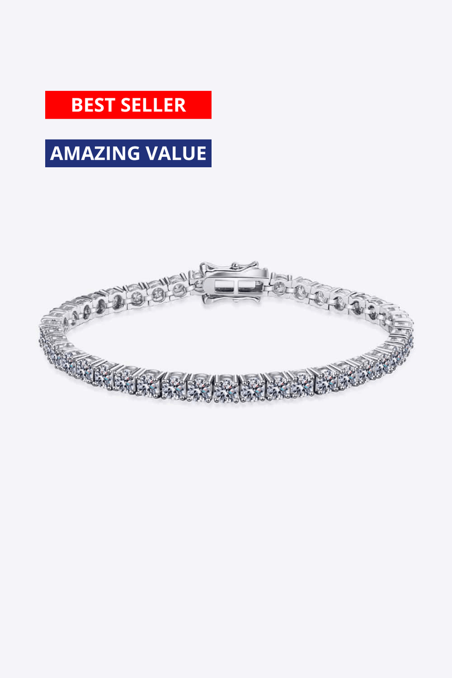 1# BEST Diamond Tennis Chain Bracelet Jewelry Gifts for Women | #1 Best Most Top Trendy Trending 4.9 Carat Diamond Bracelet Gift for Women, Ladies, Mother | MASON New York