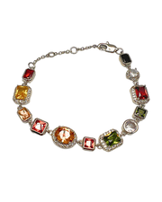 1.3 Carat Diamond Chain Bracelet - MASON TENNIS™ Rainbow - 1.30 ct. / 18K White Gold / Lab Grown (-$2000)