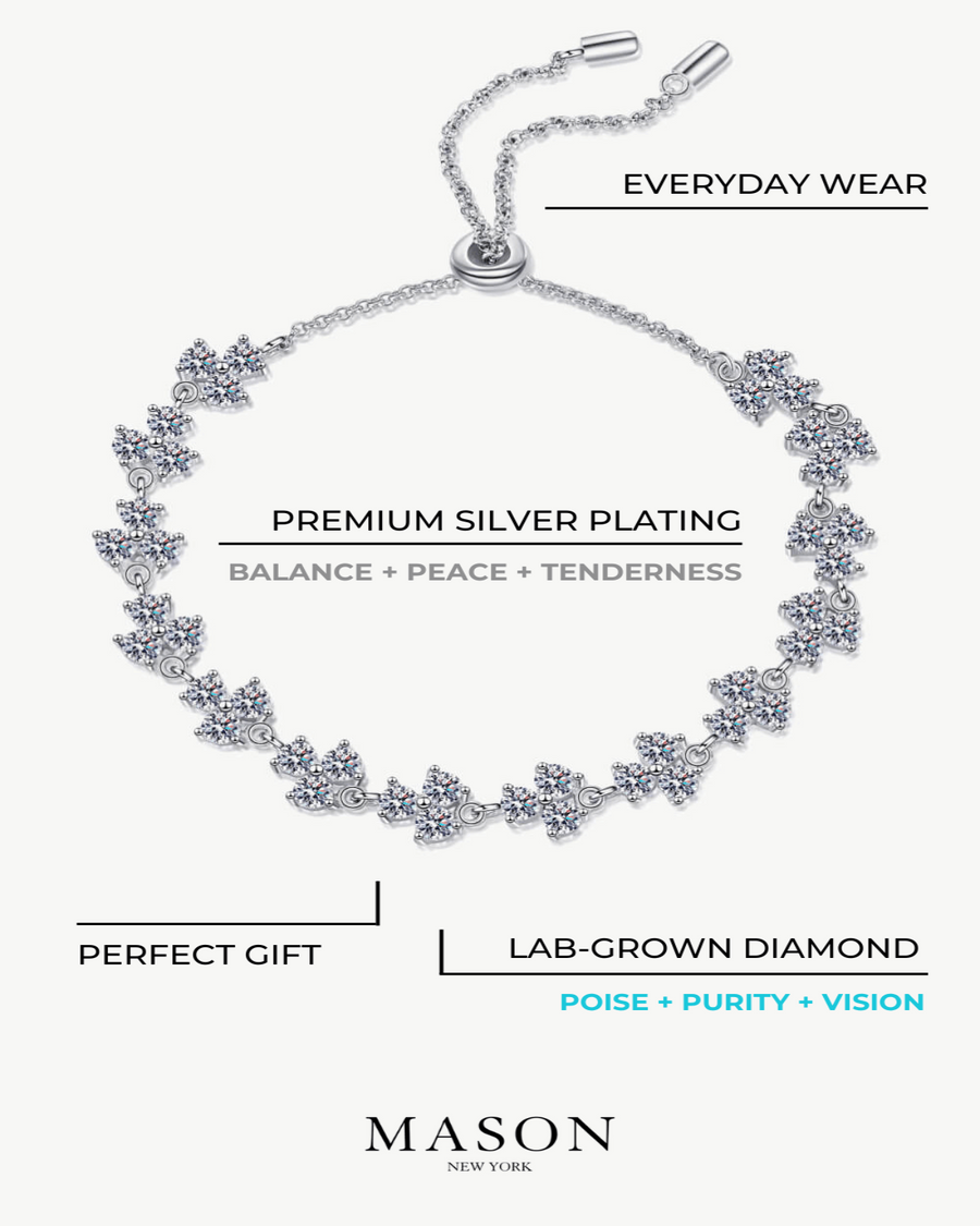 Best Diamond Chain Bracelet Gift Trends for Women | BEST Diamond Chain Bracelet Jewelry Gifts for Women | #1 Best Most Top Trendy Trending 4.2 Carat Diamond Adjustable Bracelet for Wedding Party Holiday Jewelry Gift for Women, Ladies, Mother | MASON New York