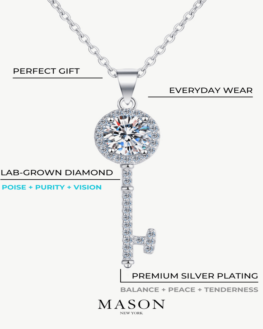 Best Diamond Key Pendant Necklace Gift Trends for Women | BEST Diamond Key Pendant Necklace Jewelry Gifts for Women | #1 Best Most Top Trendy Trending 1 Carat Diamond Key Pendant Necklace for Wedding Party Holiday Jewelry Gift for Women, Ladies | MASON New York