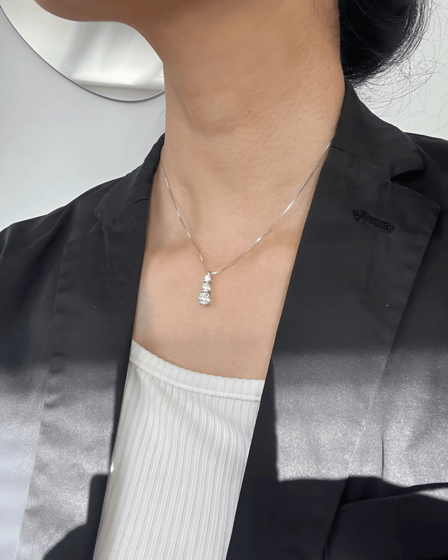 MASON New York 14K White Gold Diamond Necklace - Main Image