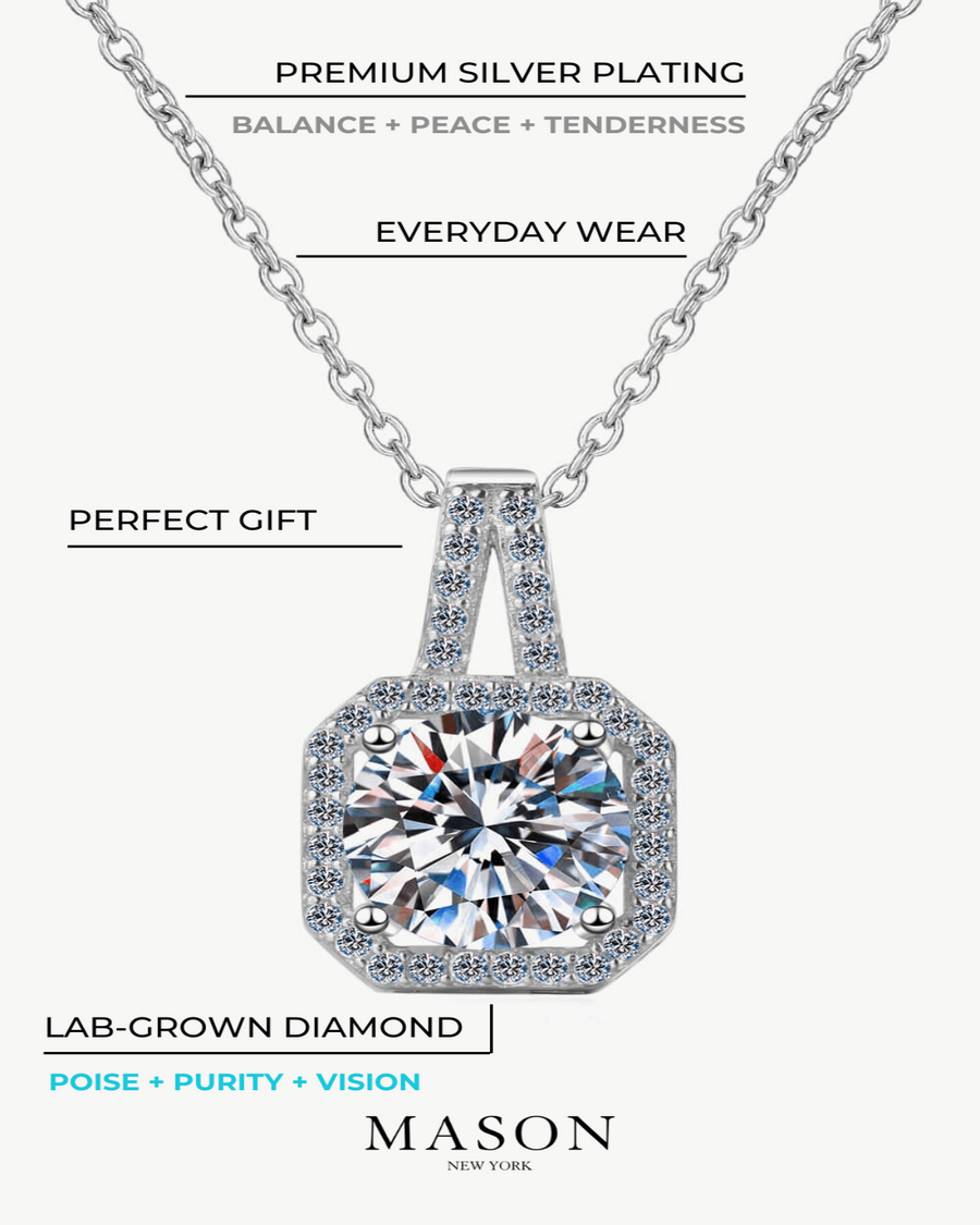 Best Diamond Pendant Necklace Gift Trends for Women | Best Diamond Necklace Jewelry Gifts for Women | 1 Carat Round Diamond Necklace for Wedding Party Holiday Jewelry Gift for Women | MASON New York