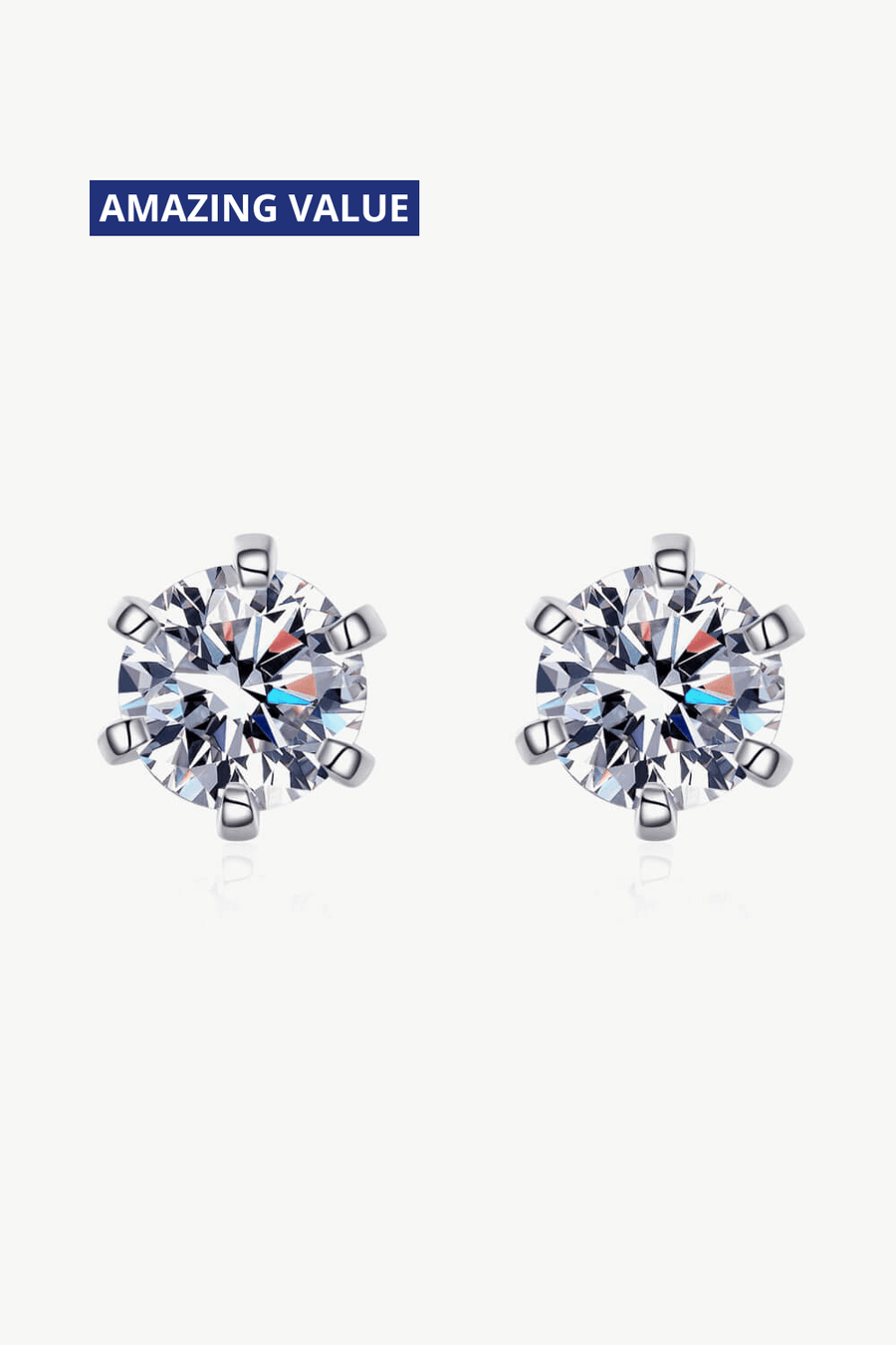 Best Diamond Stud Earrings Gift Trends for Women | BEST Diamond Earrings Jewelry Gifts for Women | #1 Best Most Top Trendy Trending 2 Carat Inlaid Round Diamond Stud Earrings for Wedding Party Holiday Jewelry Gift for Women, Mother, Ladies | MASON New York