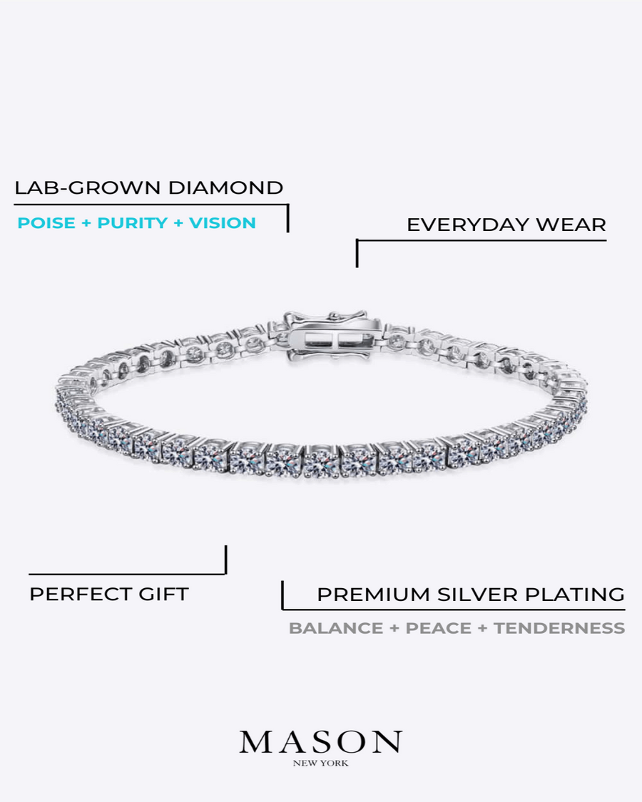 Best Diamond Tennis Chain Bracelet Gift Trends for Women | BEST Diamond Tennis Chain Bracelet Jewelry Gifts for Women | #1 Best Most Top Trendy Trending 4.9 Carat Diamond Bracelet for Wedding Party Holiday Jewelry Gift for Women, Ladies, Mother | MASON New York