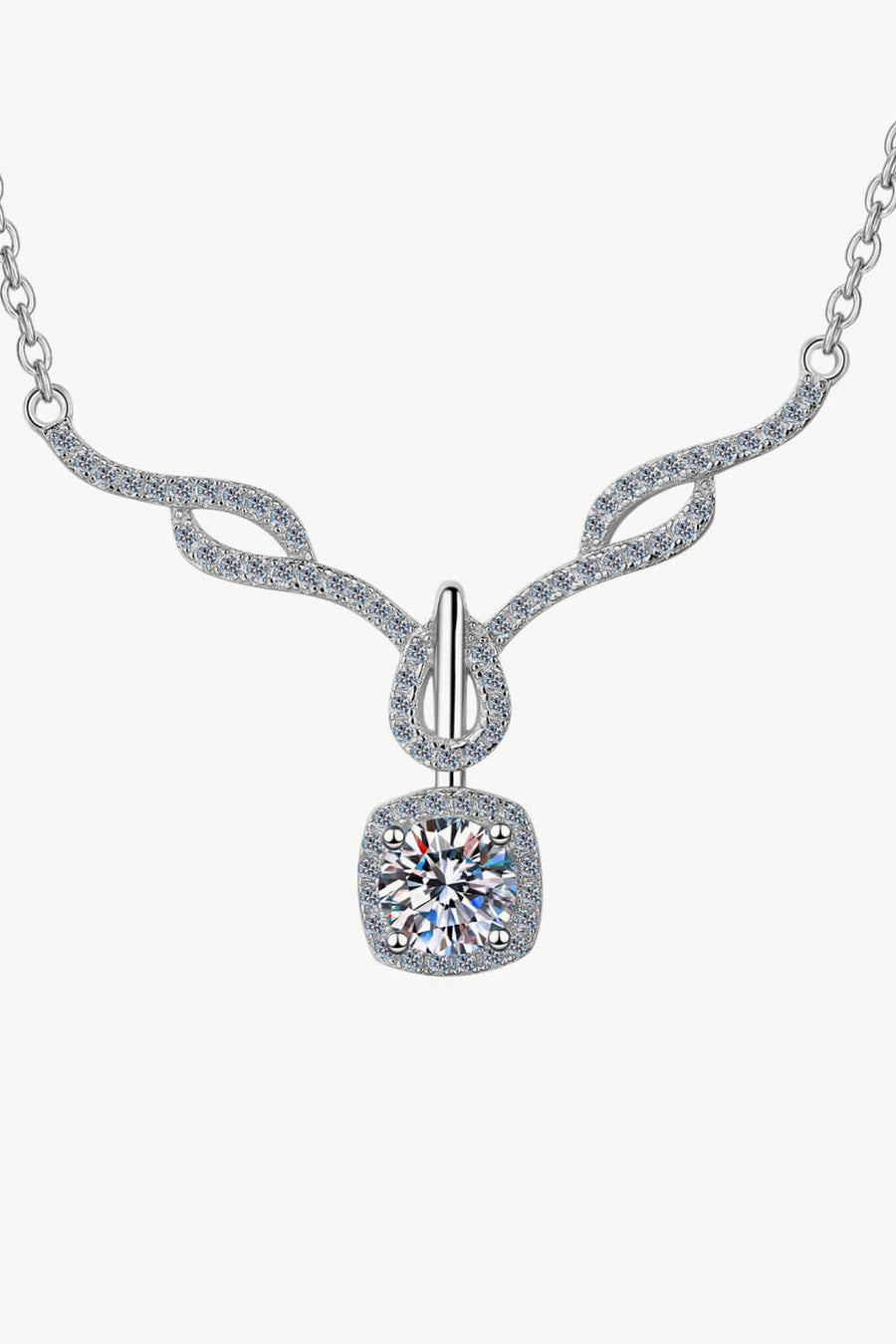 Best Diamond Necklace Jewelry Gifts for Women | 0.8 Carat Diamond Cushion Pendant Necklace - Right On Trend | MASON New York