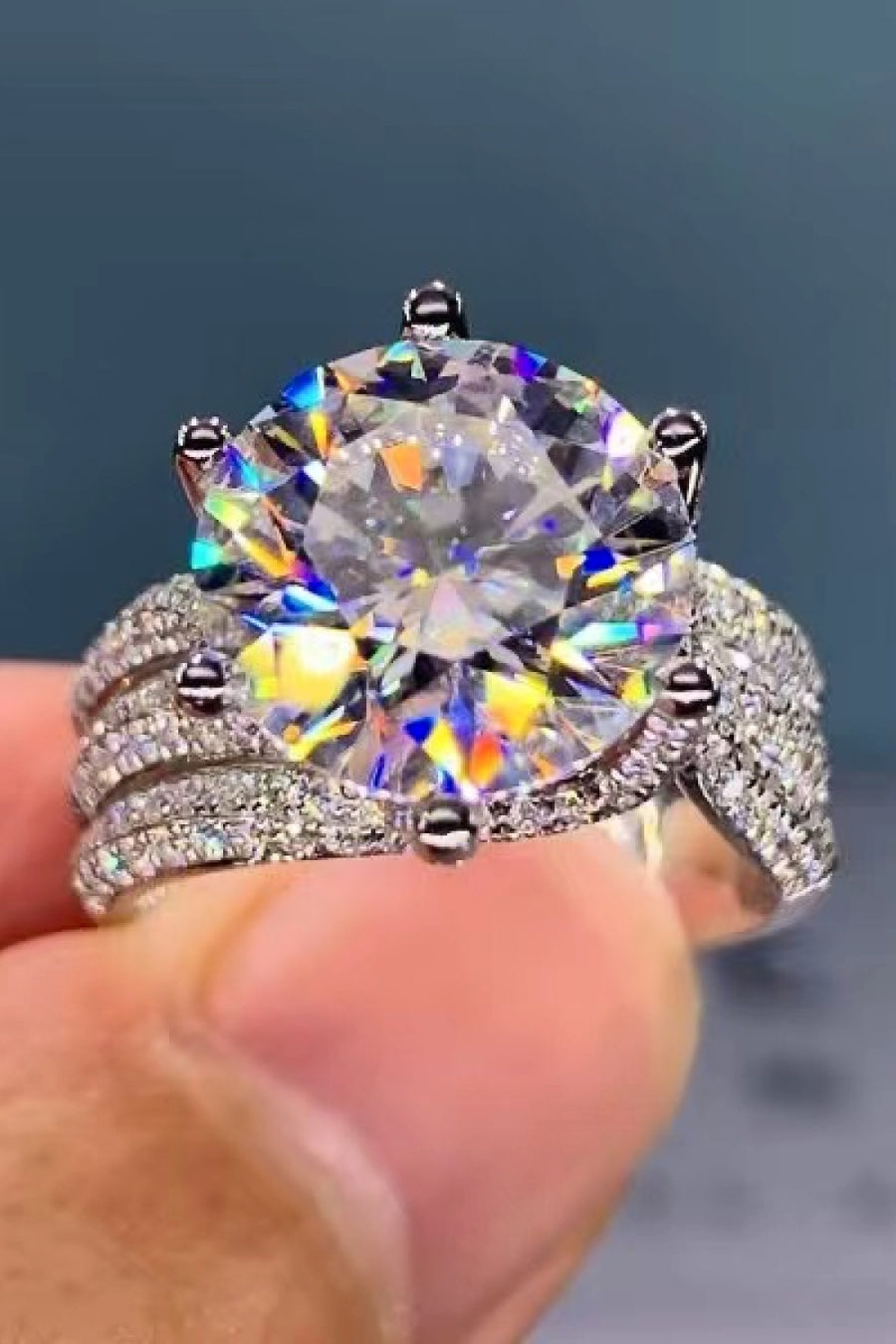 #1 BEST Diamond Ring Jewelry Gifts for Women | Best Trending 3 Carat Round Diamond Three-Layer Ring | MASON New York