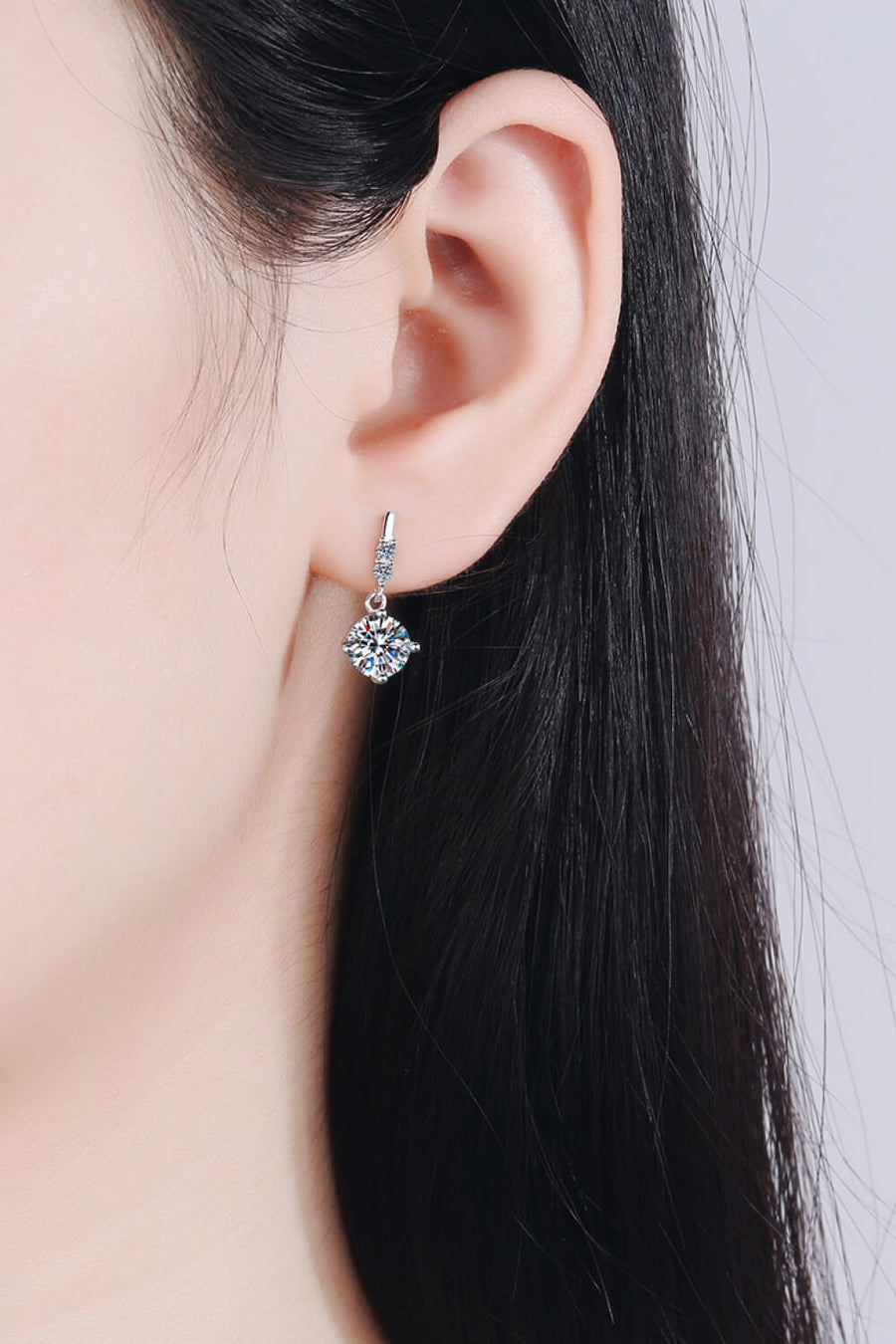 Best Diamond Earrings Jewelry Gifts for Women | 1 Carat Round Diamond Drop Earrings | MASON New York