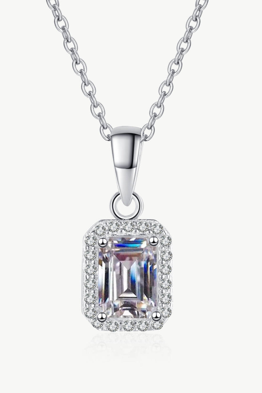 Best Diamond Necklace Jewelry Gifts for Women | 1 Carat Emerald Diamond Pendant Necklace | MASON New York