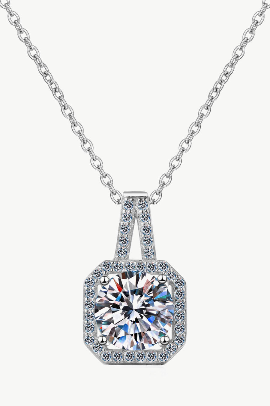 Best Diamond Necklace Jewelry Gifts for Women | 1 Carat Round Diamond Necklace - Halo One Love | MASON New York