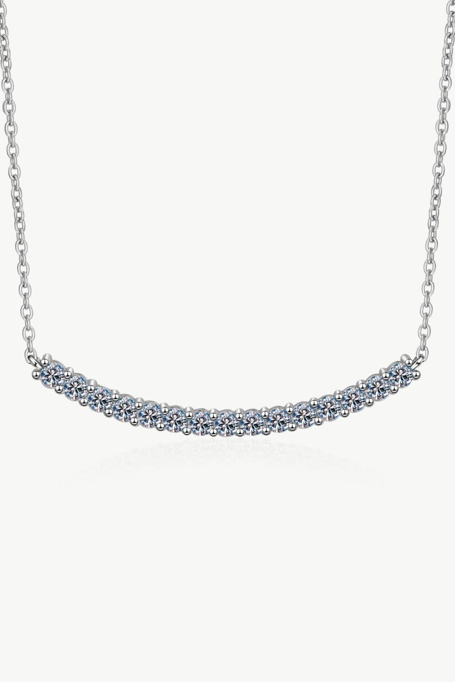 Best Diamond Necklace Jewelry Gifts for Women | 0.45 Carat Diamond Curved Bar Necklace | MASON New York