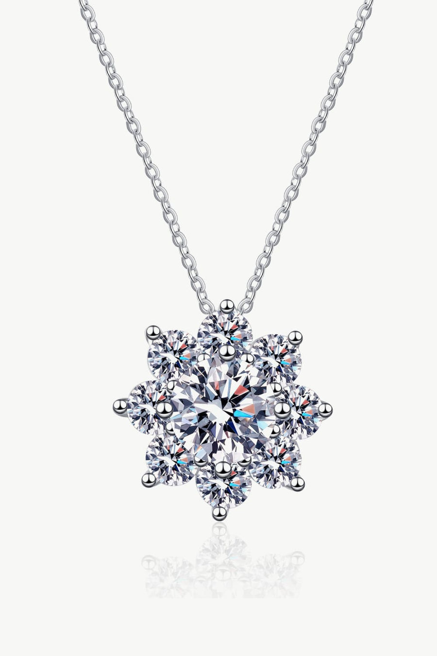 Best Diamond Necklace Jewelry Gifts for Women | 1 Carat Diamond Floral-Shaped Pendant Necklace | MASON New York