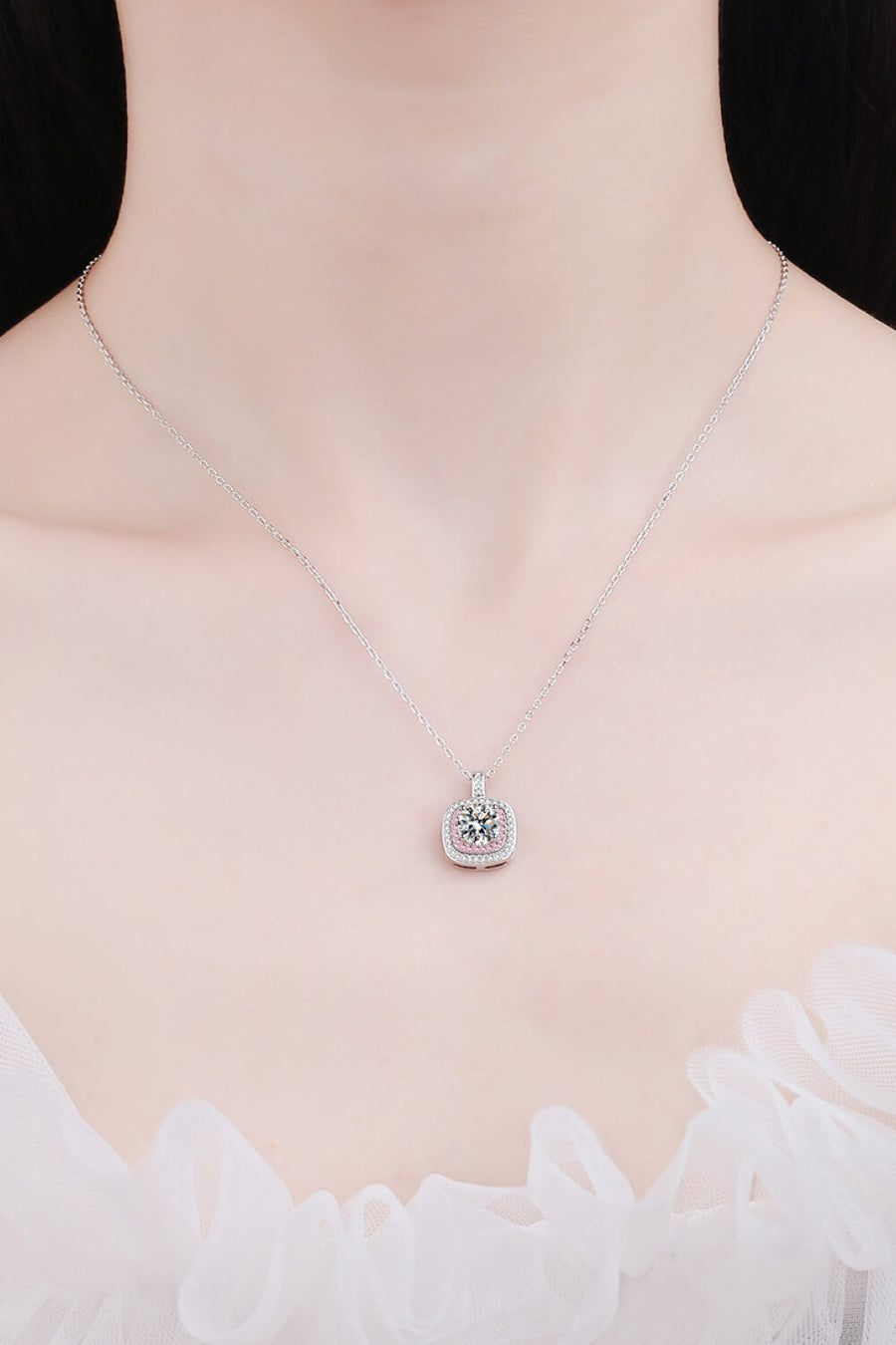 Best Diamond Necklace Jewelry Gifts for Women | 1 Carat Diamond Geometric Pendant Necklace | MASON New York