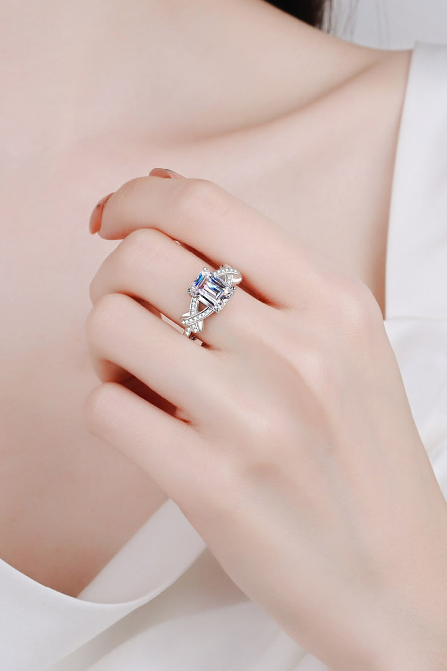 Best Diamond Ring Jewelry Gifts for Women | 3 Carat Emerald Diamond Ring - Perfect Days | MASON New York