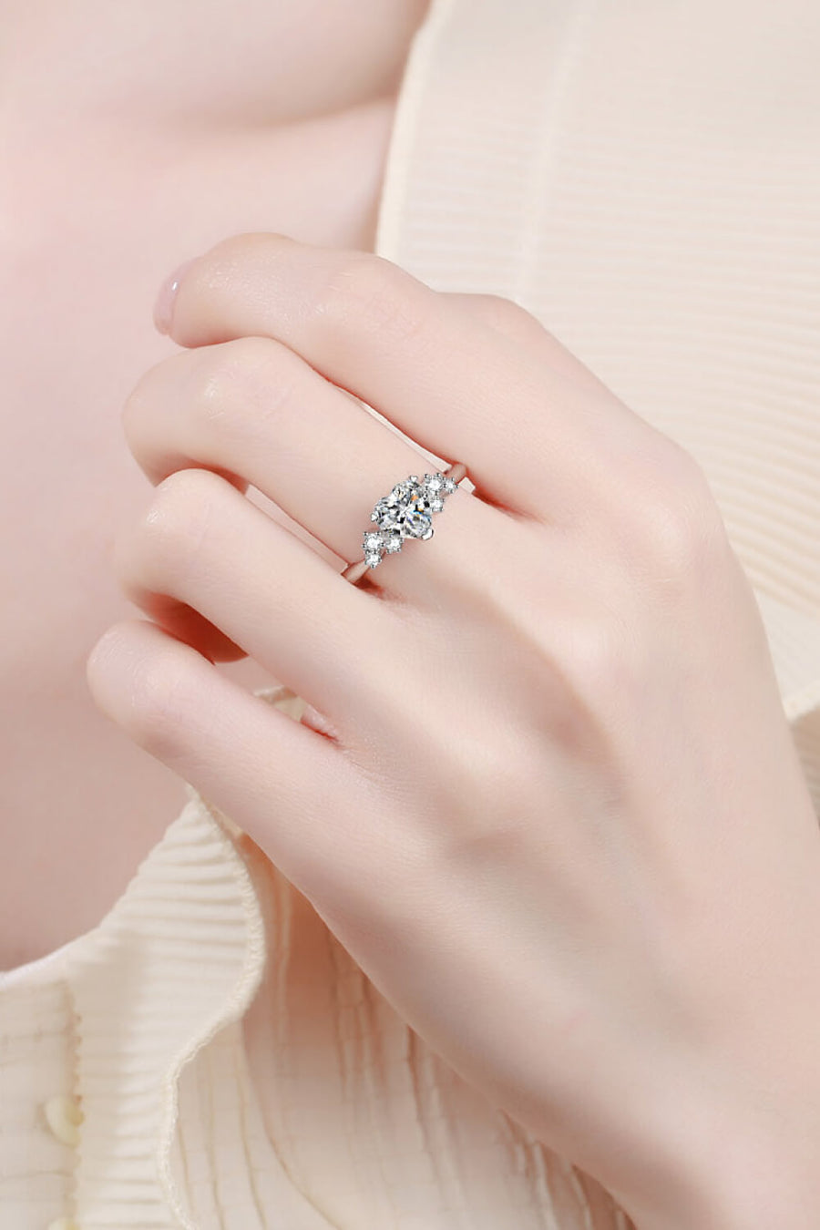 Best Diamond Ring Jewelry Gifts for Women | 1 Carat Heart Diamond Ring | MASON New York