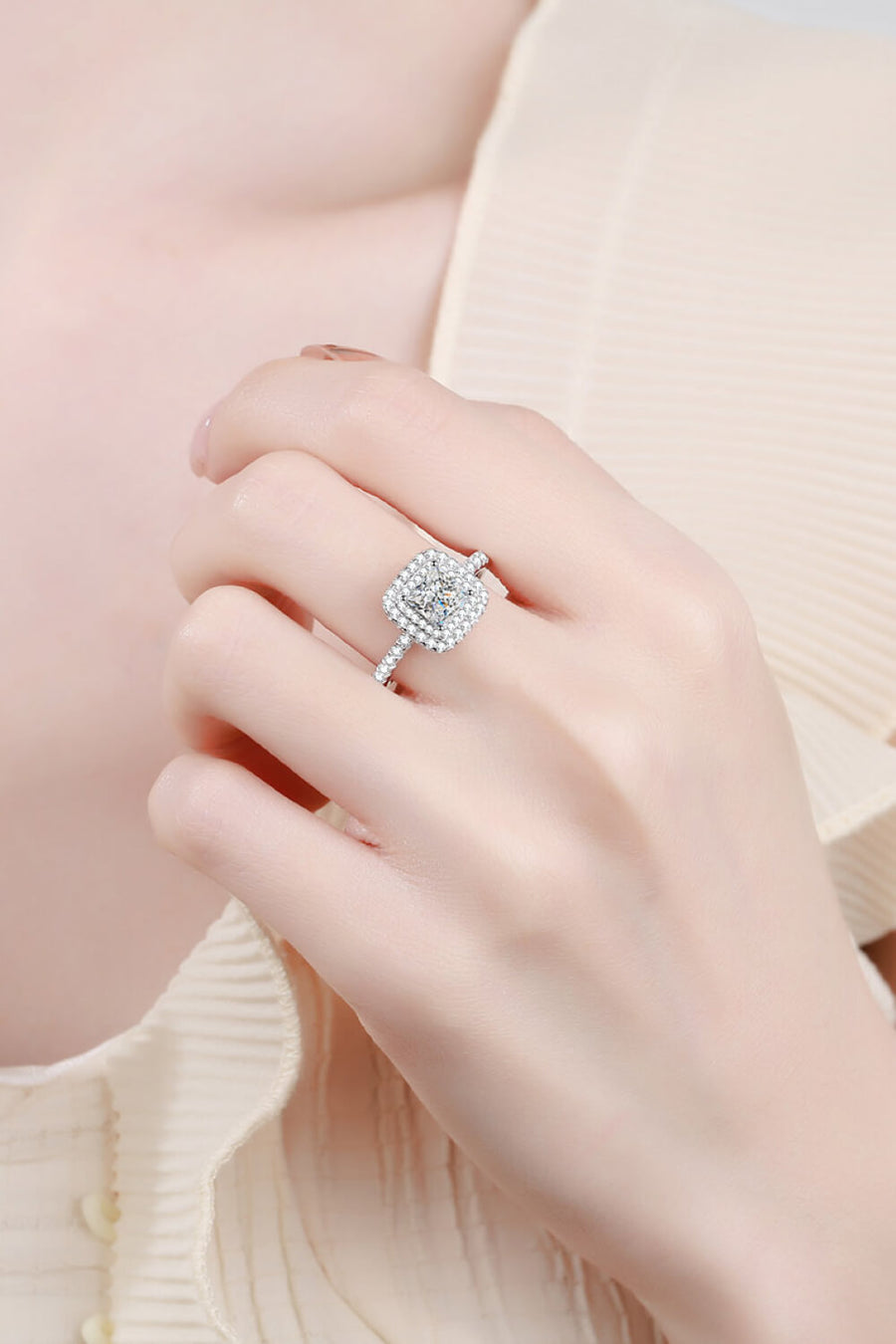 Best Diamond Ring Jewelry Gifts for Women | 1 Carat Princess Diamond Ring | MASON New York