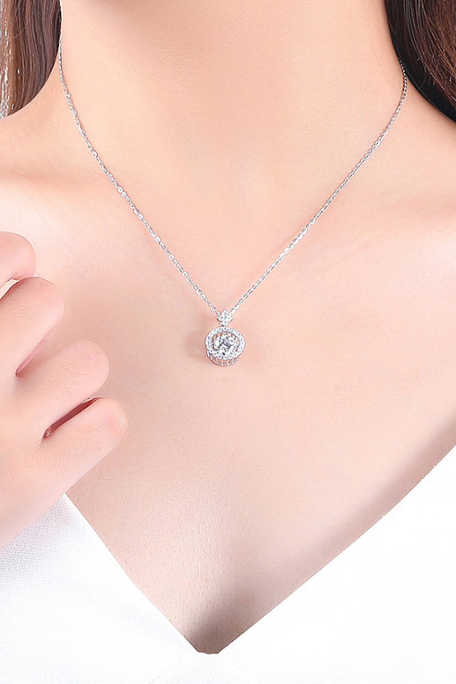 Best Diamond Pendant Necklace Gift Trends for Women | BEST Diamond Necklace Jewelry Gifts for Women | #1 Best Most Top Trendy Trending 1 Carat Inlaid Round Diamond Pendant Necklace for Wedding Party Holiday Jewelry Gift for Women | MASON New York