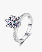 2 Carat Diamond Round Ring - 4