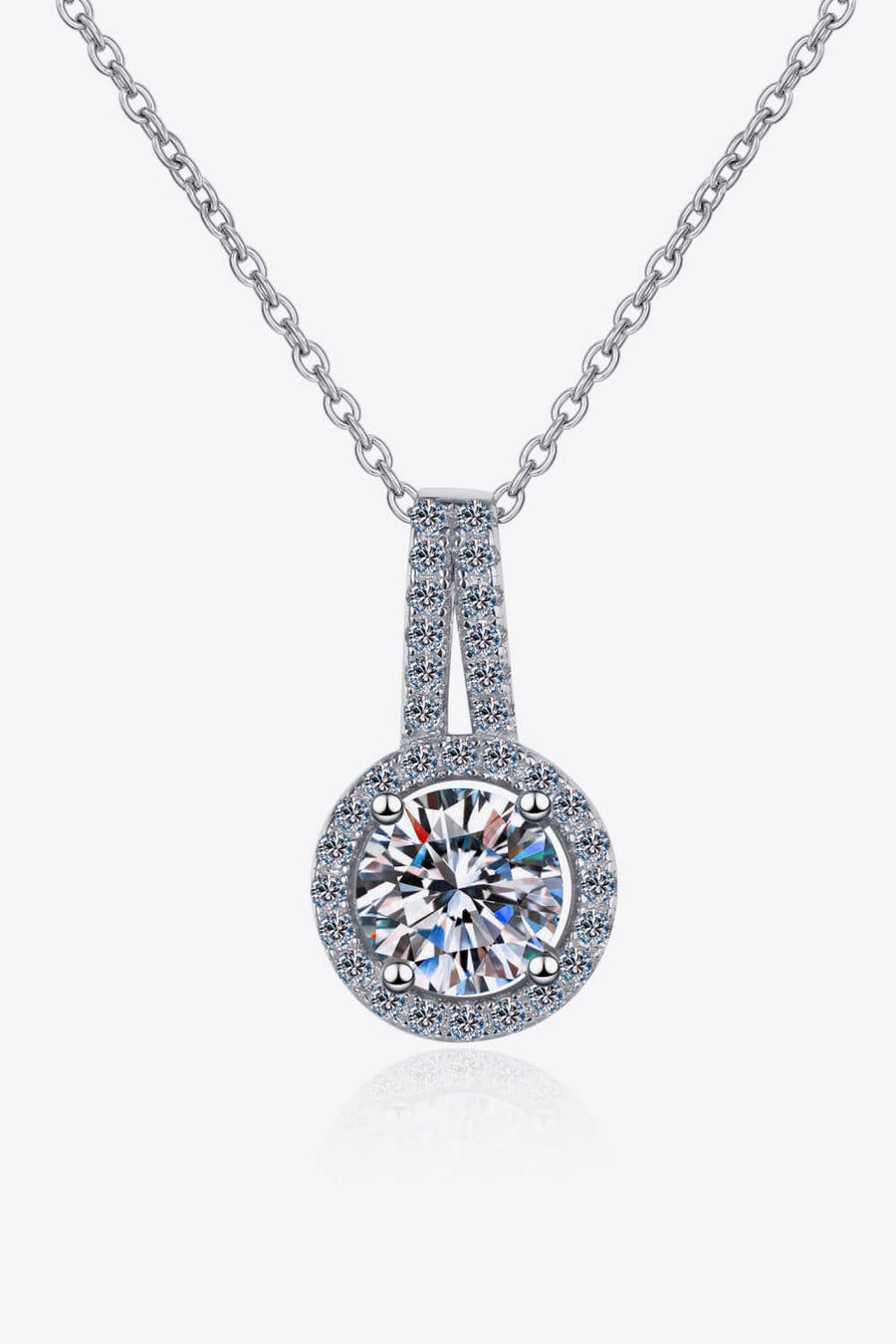 Best Diamond Necklace Jewelry Gifts for Women | 1 Carat Round Diamond Pendant Chain Necklace - Build You Up  | MASON New York