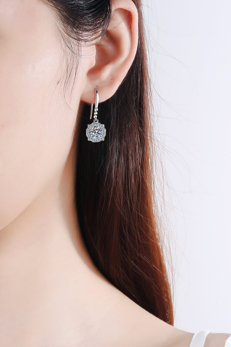 Best Diamond Earrings Jewelry Gifts for Women | 1 Carat Diamond Hook Earrings | MASON New York